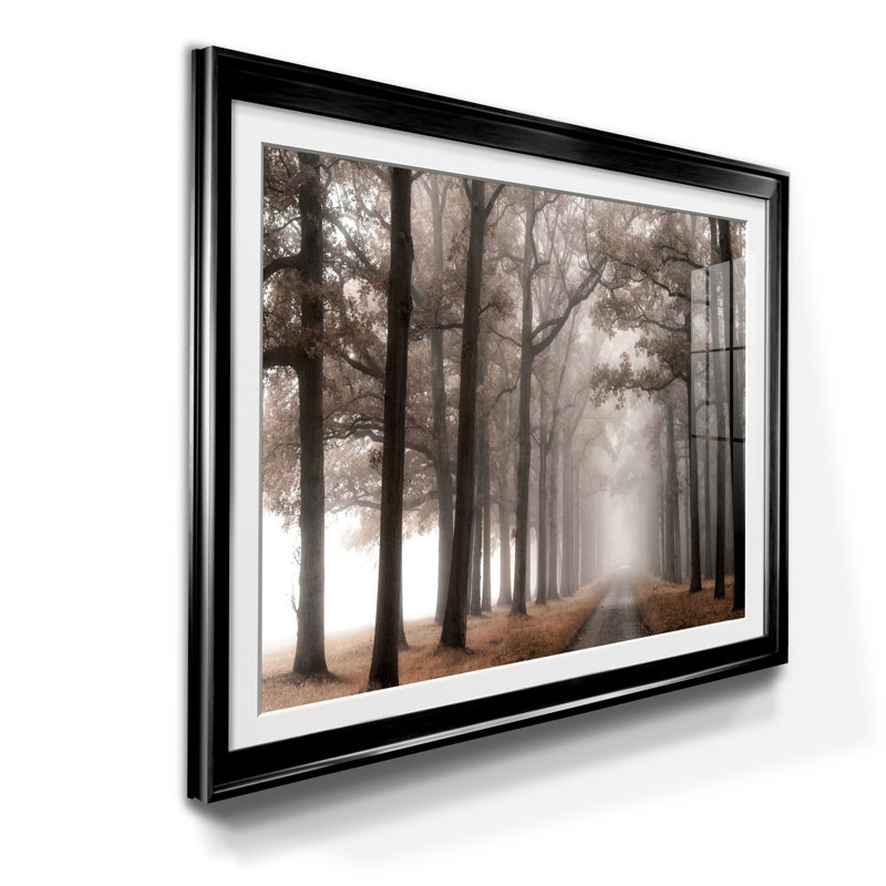 Misty Road - Print, Black, 26.5" H x 36.5" W x 1" D