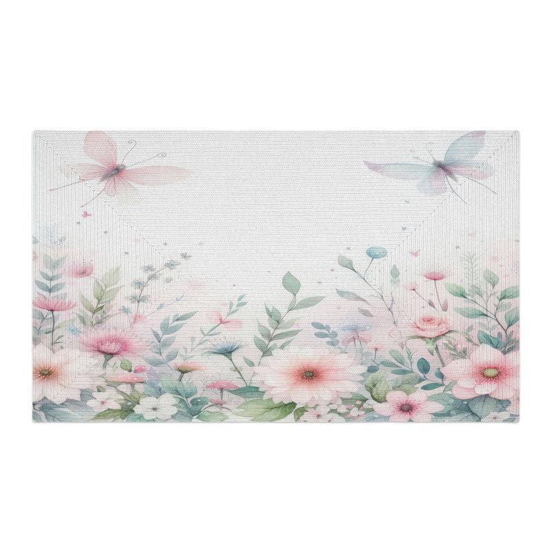 Pixie Flowers Braided Rug, Rectangle 3' x 5'