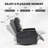 Heat Massage Manual Recliner Chair With Rocker And Swivel In Fabric For Living Room-328087345