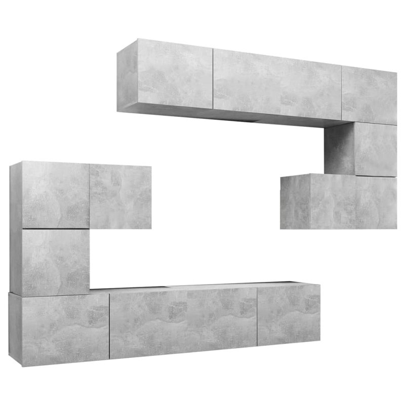 Azayah Unfinished Entertainment Centre for TVs up to 32", Concrete Grey