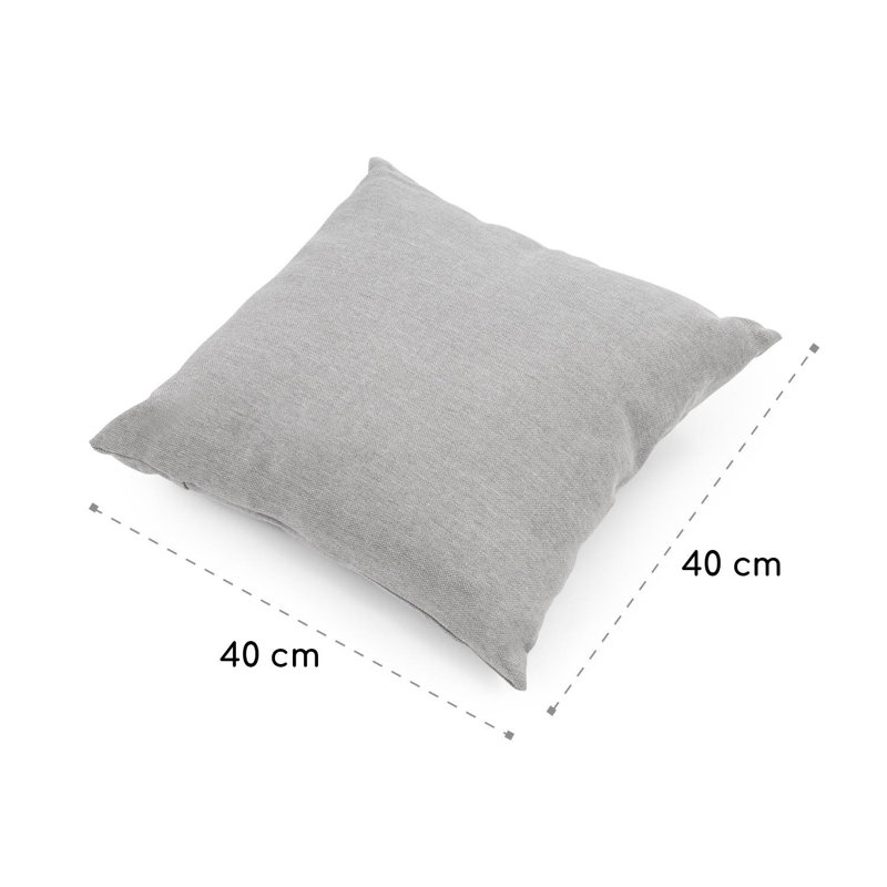 Titania Square Throw Cushion, Light grey