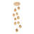 10 - Light Dimmable Tiered Chandelier