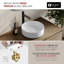 Lavabo vasque rond 14,12 W blanc