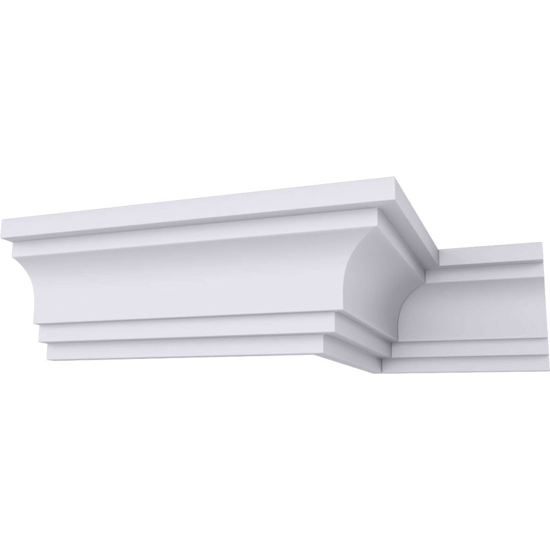 Moulure couronnée traditionnelle H 4 po x P 3 po x F 5 po x L 94 1/2 po