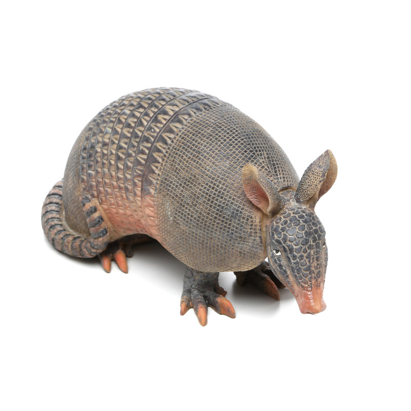 Hand-Painted Resin Armadillo Garden Statue