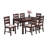 Modern Solid Wood Antique Cherry Dining Table - Rectangular With Enhanced And Stable Surface Room Reliable