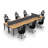 Desks Work Station Meeting Seminar Tables Model 216AFF1892BE4B39A96B53D8BFF2CFC5 21 Pc Group Colour Beech Graphite Compact Space Maximum Collaboration – X-Thick Tops, Industrial Casters, Ready To Use.(Tables, Chairs, Screens Included)-495906112