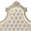 Lit en velours beige Lucienne EK avec DEL-704196914-704196913