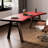 Red Free Form Solid Wood+Barenia desk-237470950