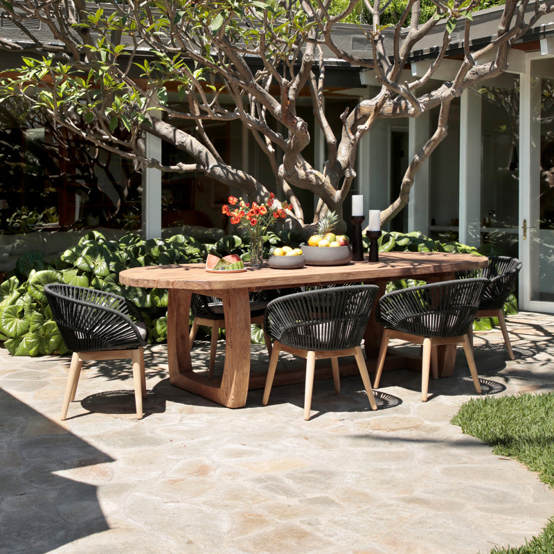 Monroe 106'' Teak Outdoor Dining Table