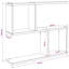  Wall Shelf with Shelf with Storage Engineered Wood Solution Home Indoor