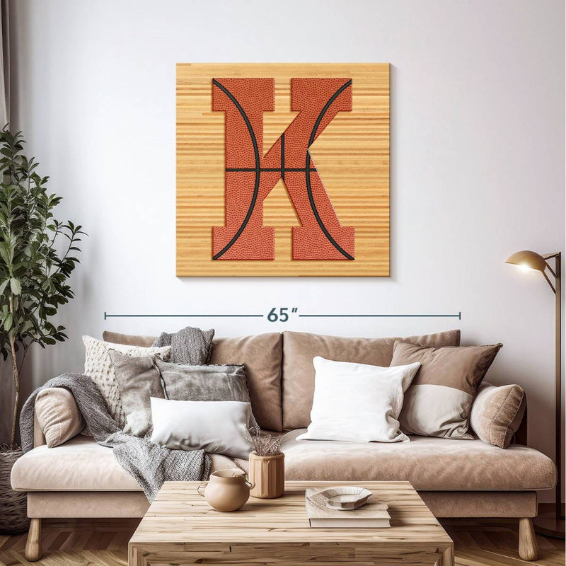 Tergel Basketball lettre K, H 39 po x l 39 po