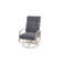 Chaise de patio pivotante avec coussins Askar