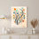 Arbre abstrait coloré avec pois aquarelles, reproduction d'art sur toile tendue sur toile pour salon chambre à coucher (ensemble de 1)