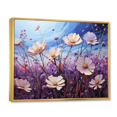 Zinnias Violet Serenade I, reproduction d'art sur toile