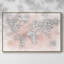 Carte de guépard rose sur toile-94362359-94362360