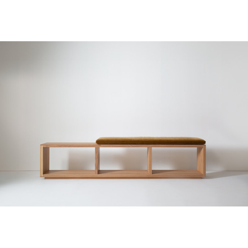 Cube + Void Upholstered Storage Bench, 19.5" H x 92" W x 13" D