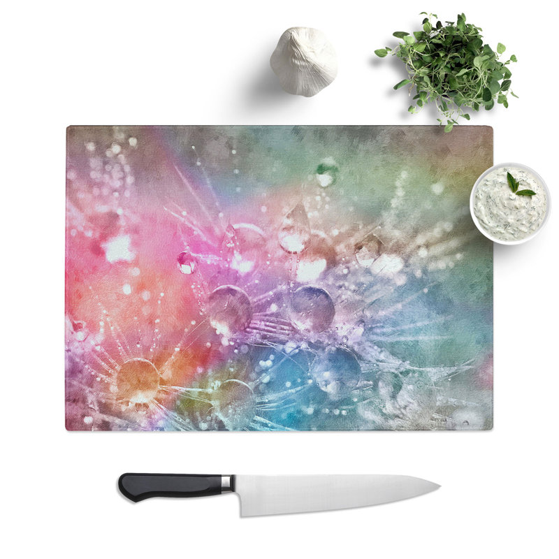 Dandelion Seeds Vol.7 Painting Chopping Board, 28.5cm W x 39cm L