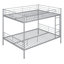 Sliver Full Over Bunk Bed - Provides Adequate Sleeping Area Metal Bed, Space Efficient Solution-467986829-467986828