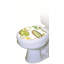 Décalcomanie de siège de toilette Floral Lotus Blossom - couvercles de toilette modernes en vinyle-49937041