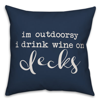  Housse et insert de coussin décoratif Drink
