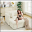 Chaise longue en velours côtelé surdimensionnée confortable avec repose-pieds pour une détente et un style ultimes