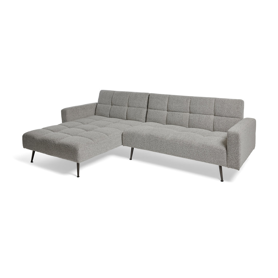 Ecksofa Jossa aus Bouclé mit Bettfunktion