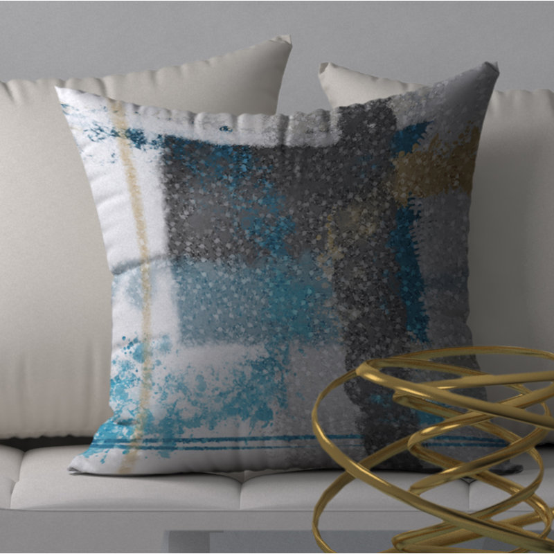 Housse et insert de coussin carré sensationnel traditionnel, 18" x 18"