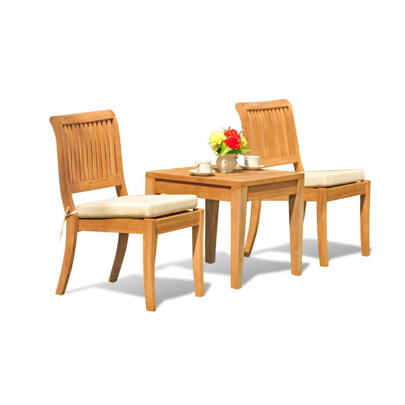 Ensemble repas 3 pièces teck Noida