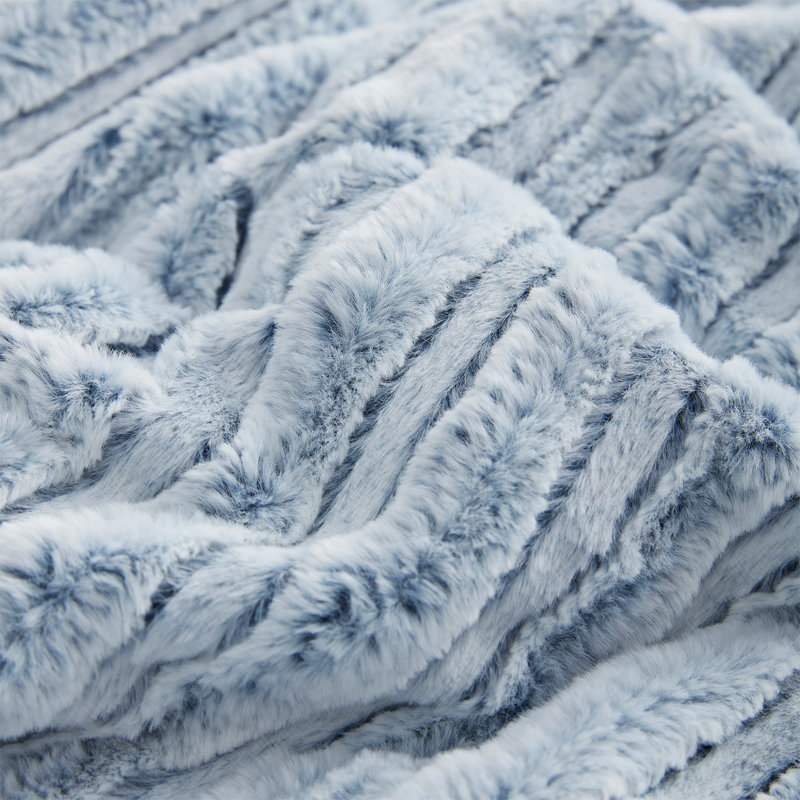Coma Inducer Softer Than Soft Faux Fur Oversized Comforter Set, Twin XL Comforter + 1 Standard Sham