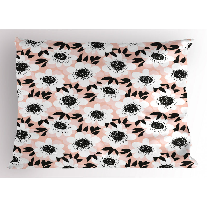 Polyester Floral Sham Set, Twin