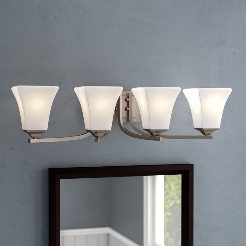 Weedman 4 - Light Dimmable Bath Bar, Satin Nickel