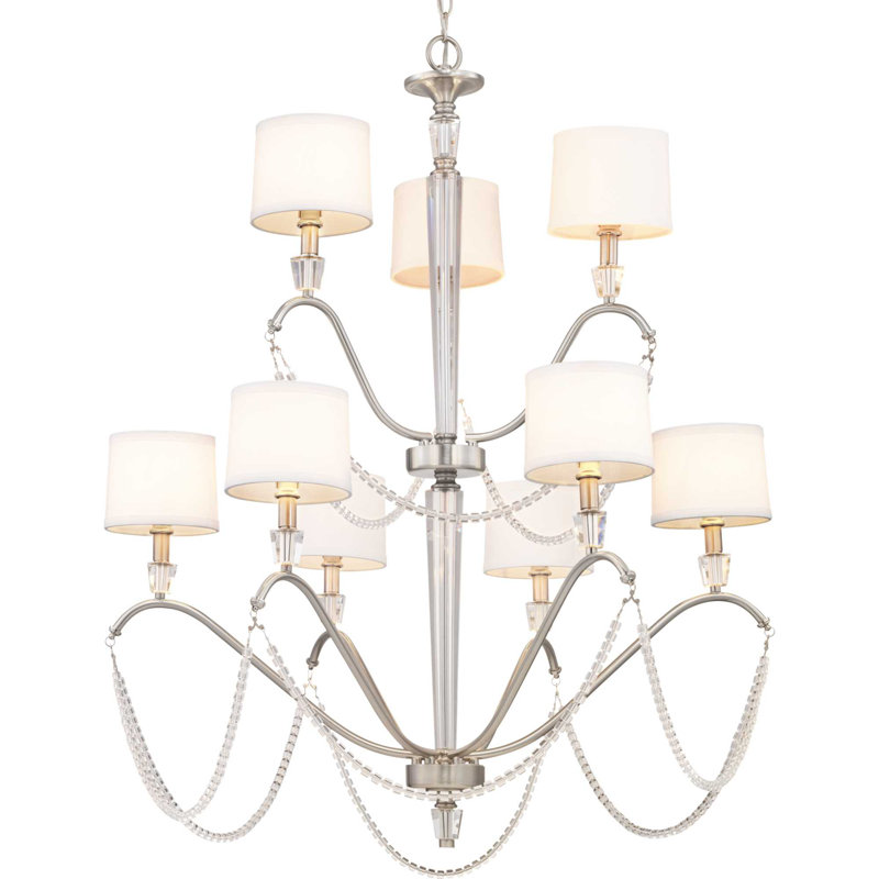 Lappin 9 - Light Dimmable Tiered Chandelier