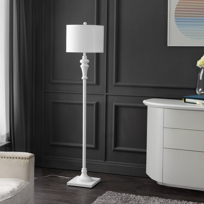 Wein 61'' Traditional Floor Lamp, White