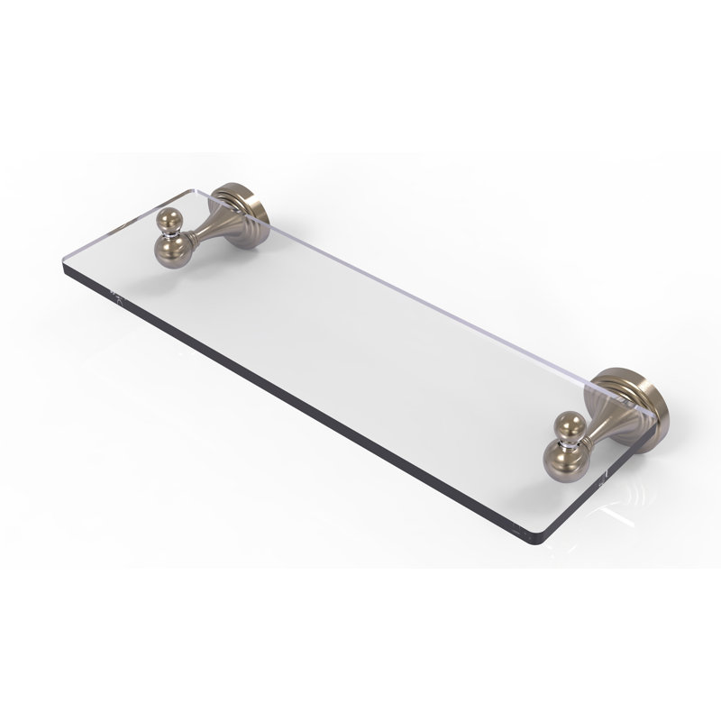 Godin Industrial Pipe Shelves, Antique Pewter, 22 Inch