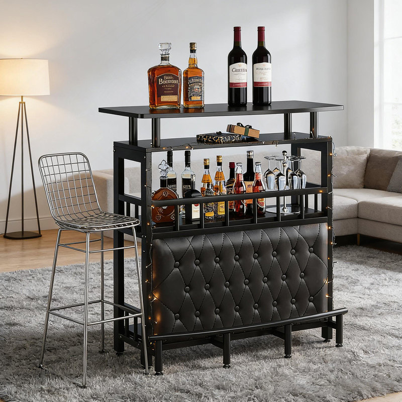 Modern Chic Bar Unit,Home Entertainment Bar,Chating Table Unit (Only Bar Table)