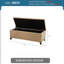 Banc de rangement rembourré 100% polyester Jahmere-93933891