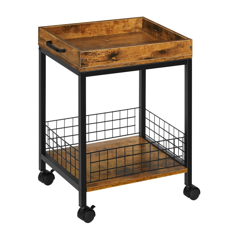 Solid Wood Top End Table