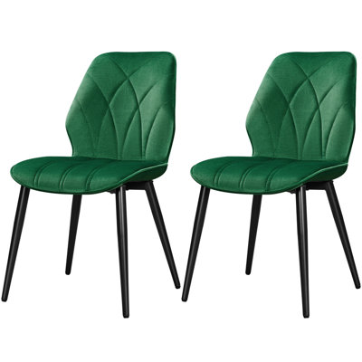 Color 45.5cm H Tufted Velvet Upholstered Side Chair