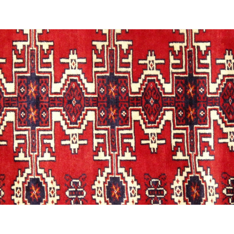 Isabelline Vintage Balouch Large Red Area Rugs - 3'11" X 5'4"