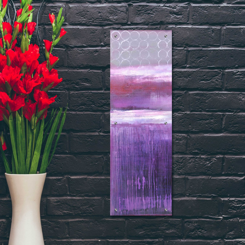 «Purple Rain I» par Erin Ashley, H 36 po x l 12 po x P 0,2 po