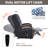 Power Chenille Lift Recliner Chair Dual Motor Infinite Position Up To 350 Lbs With Solid Wood Armrests, Heat Massage And Heavy Duty Motion Mechanism-104497450