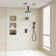 Rainfall Symphony 12inch 3-Function Dual Shower Head Thermostatic Shower System with 3 Sprays Handheld