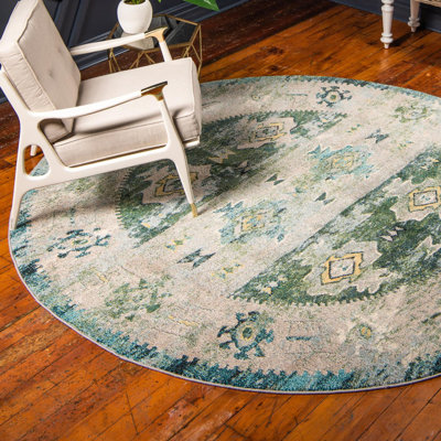 Ector Washable Geometric Indoor Rug