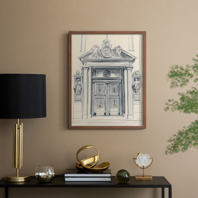 Paysages de la série XXXIV - reproduction encadrée de qualité supérieure - prête à être accrochée - aucun clou requis
