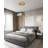 Eclectic 3 Light Gold Leaf Flush Mount-1411352658