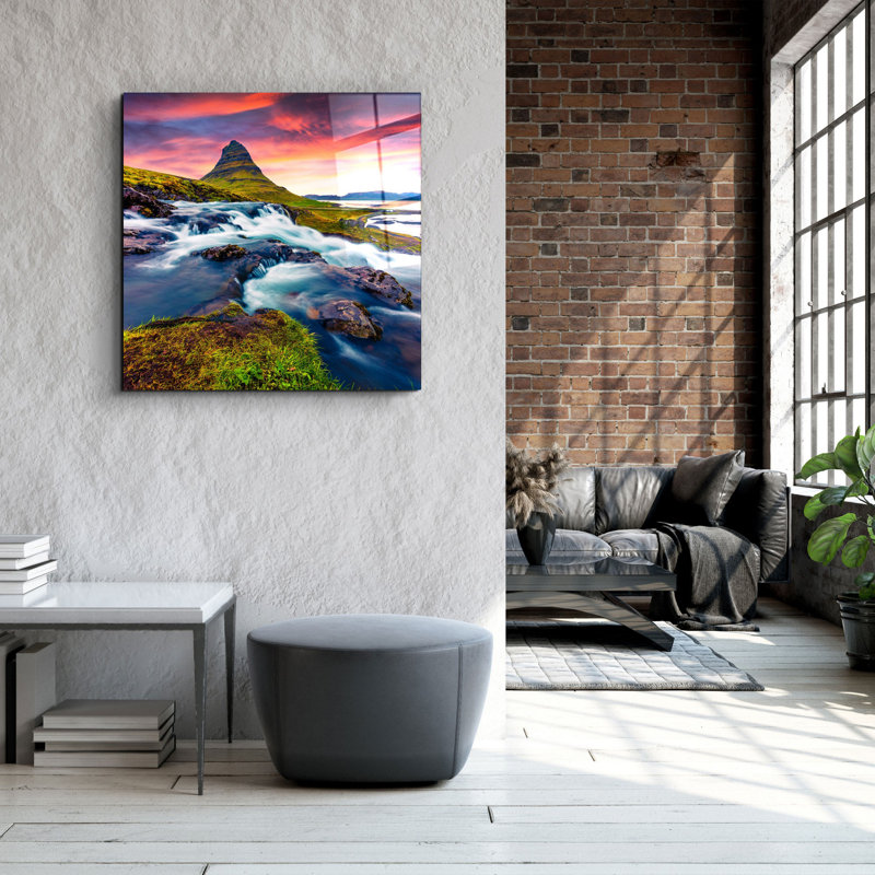 Superbe peinture décorative en verre trempé de 19,7 po x 19,7 po | 100% verre trempé, épaisseur: 0,16 pouce | Impression UV pour des couleurs éclatantes | Parfait pour la décoration intérieure, le salon ou le bureau
