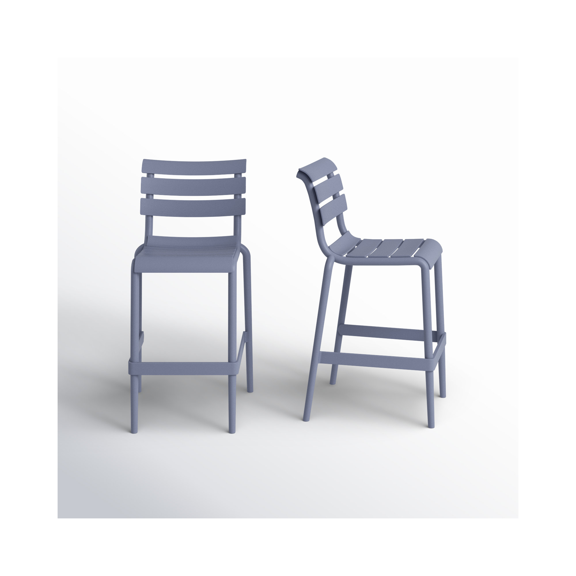 Ruta Outdoor Counter Stool, Dark Gray , 25.60"