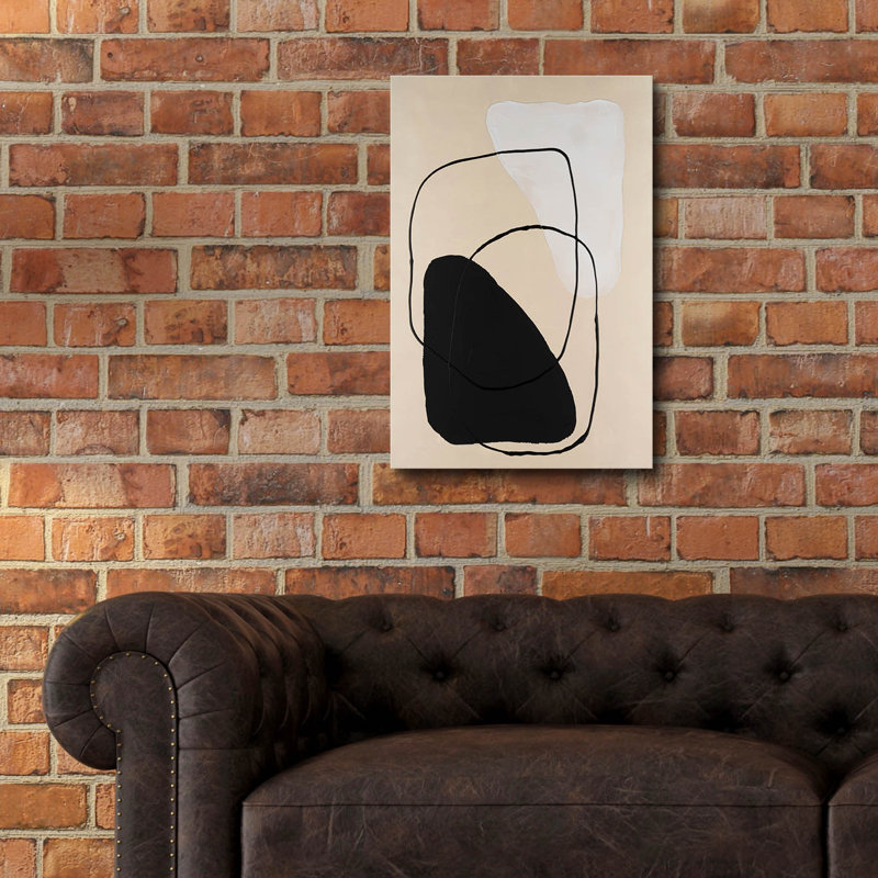 Art mural en verre Ivy Bronx «Avant Mod Ii» par Vanna Lam, H 24 po x l 16 po x P 0,2 po