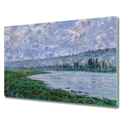 Ovard Tempered Glass Lake Meadow Mountains Chopping Board